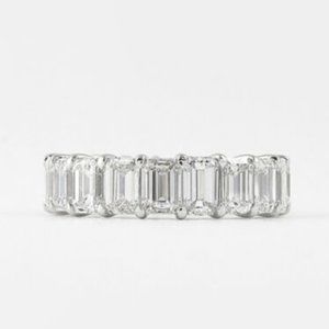 3.00 Ct Engagement 950 Platinum Lab Created Diamond Eternity Band
